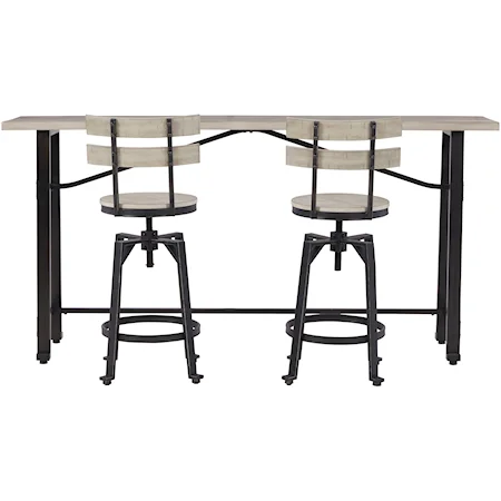 3-Piece Long Counter Table Set