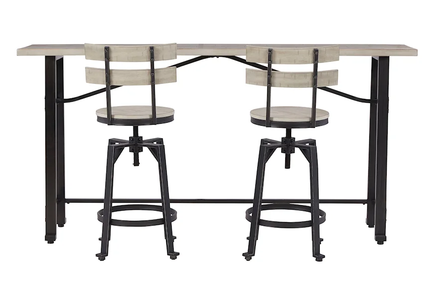 Karisslyn 3-Piece Long Counter Table Set by Signature Design by Ashley at Z & R Furniture