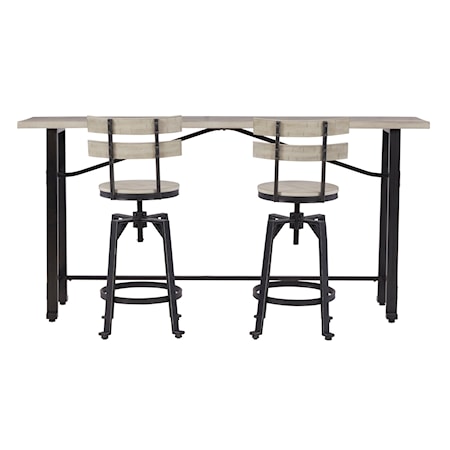 3-Piece Long Counter Table Set