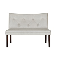 Transitional Tufted Settee