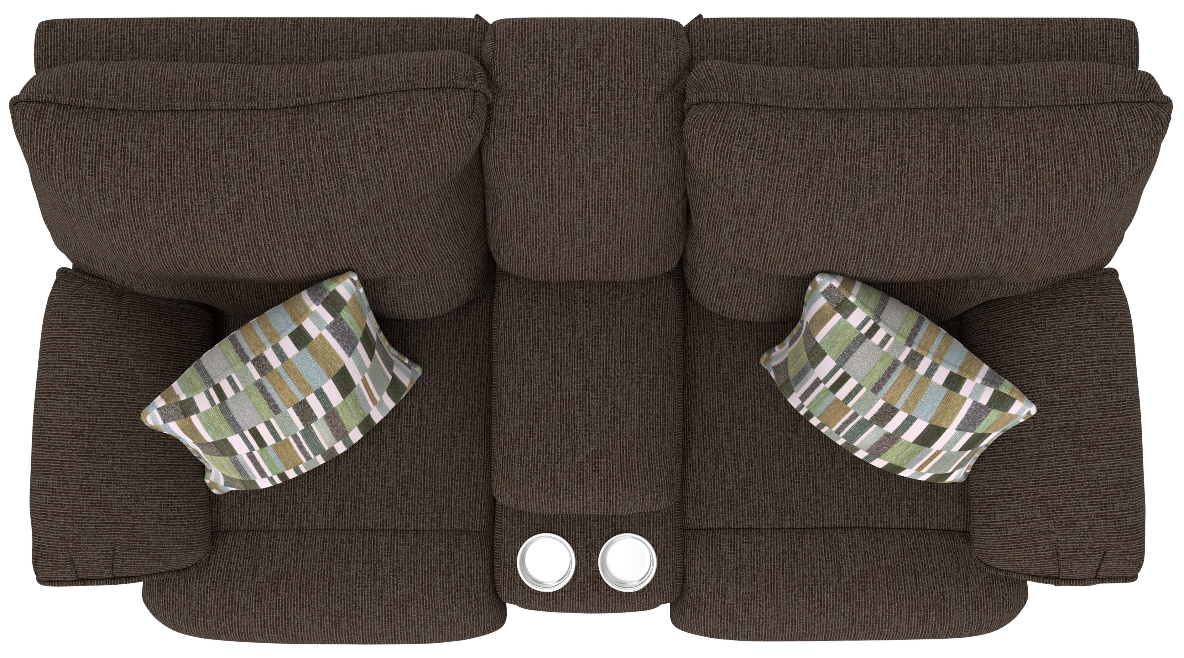 Catnapper Lenny Lay Flat Power Reclining Console Loveseat