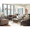 Barclay Butera Barclay Butera Upholstery Horizon Sofa w/ Dark Brown Leather & Bronze