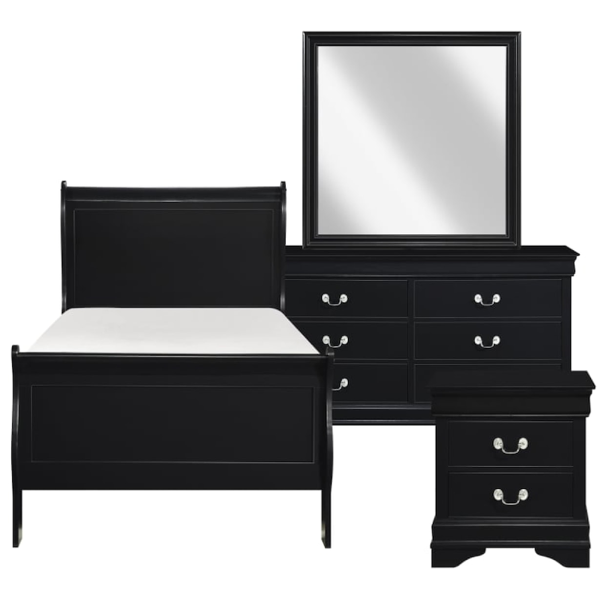 Homelegance Furniture Mayville 4-Piece Twin Bedroom Set