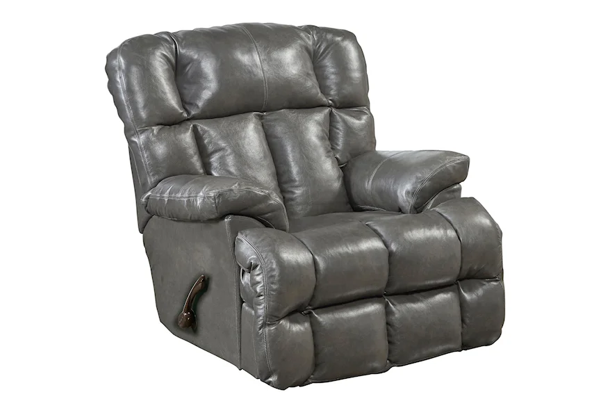 Victor Chaise Rocker Leather Match Recliner by Catnapper at Standard Furniture