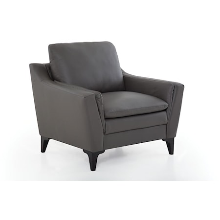 Contemporary Upholstered Chair with Premium Padding