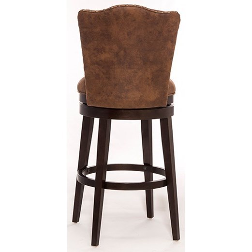 Hillsdale Edenwood 5945-830 Transitional Swivel Bar Stool With Button ...