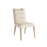 Contemporary Aiden Channeled Upholstered Side Chair