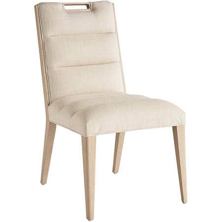 Aiden Channeled Upholstered Side Chair