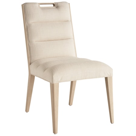 Aiden Channeled Upholstered Side Chair