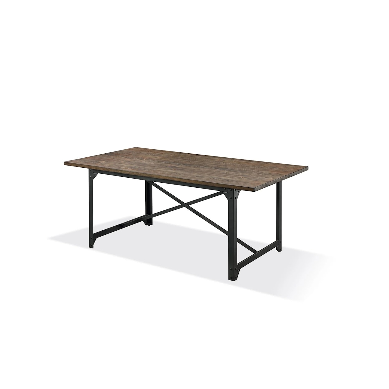 Modus International Dubois Reclaimed Wood and Metal Dining Table
