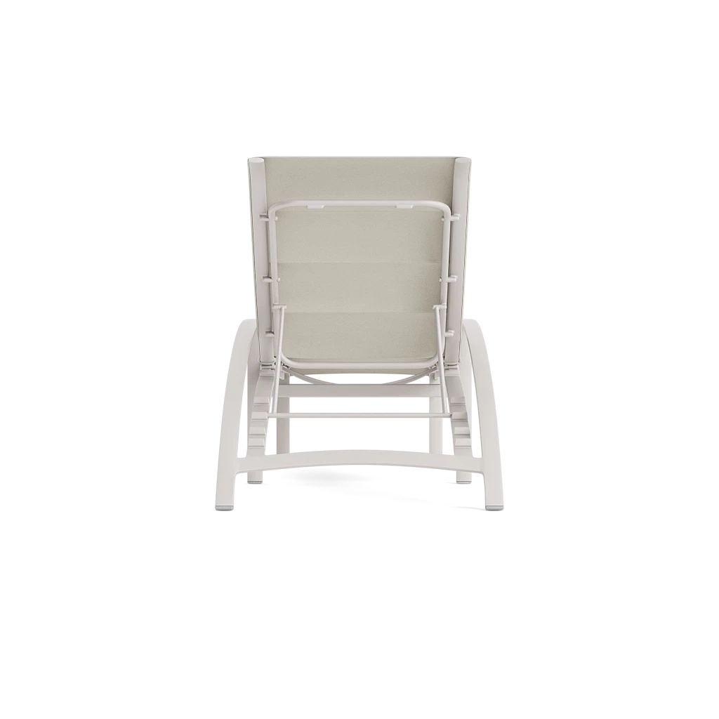 Stacking Adj. Padded Sling Chaise Lounge