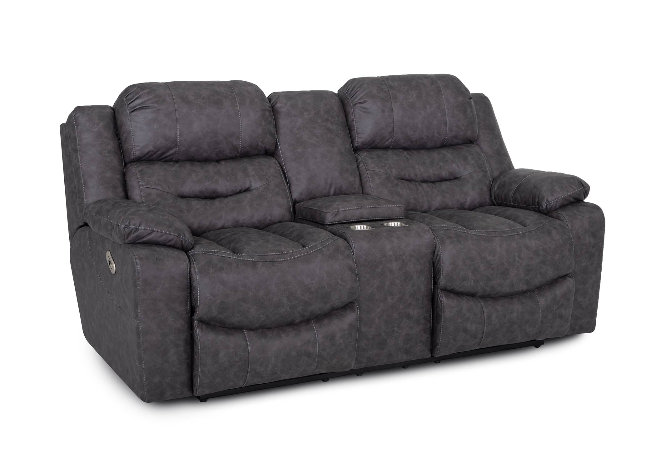 Springfield & Company Biscotti Reclining Console Loveseat