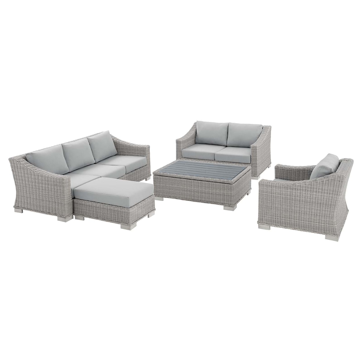 Modway Conway Outdoor 5-Piece Furniture Set