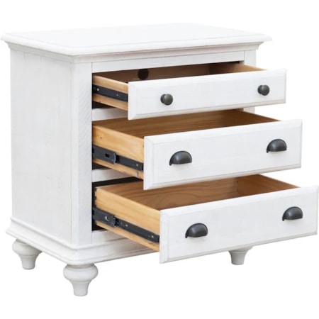 3-Drawer Nightstand