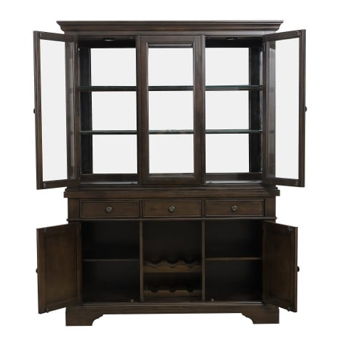 3-Drawer Buffet and Hutch