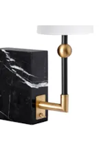 Crestview Collection  Orwell 16"H Metal and Marble Table Lamp