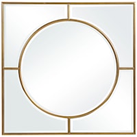 Stanford Gold Square Mirror