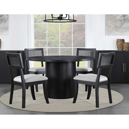 5-Piece Round Dining Set