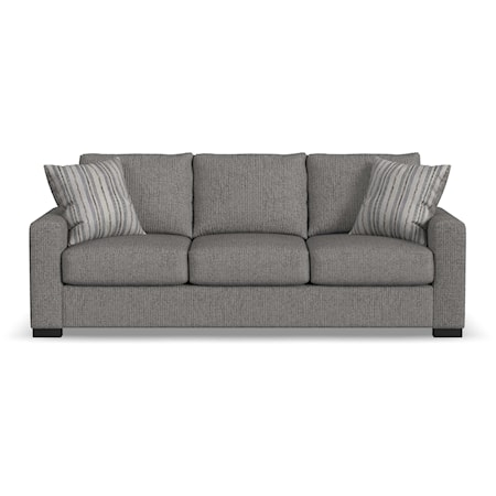 Contemporary Sofa with Track Arms