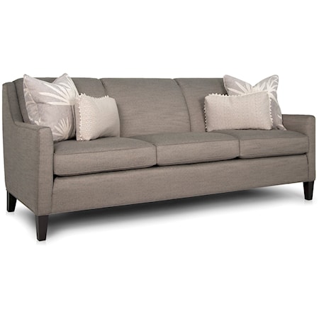 Contemporary 86" Sofa with Track Arms