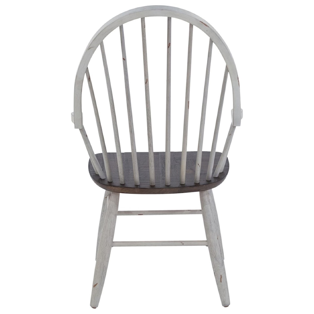 Liberty Furniture Farmhouse Windsor Back Arm Chair