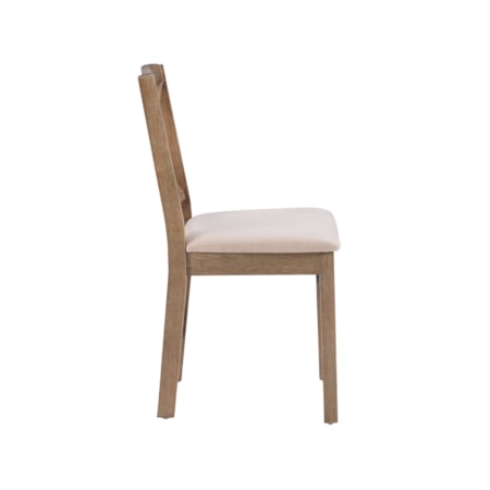 X-Back Upholstered Dining Chair