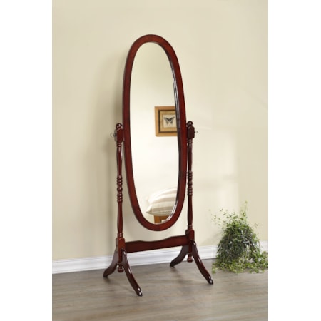 Wood Adjustable Full Length Cheval Mirror