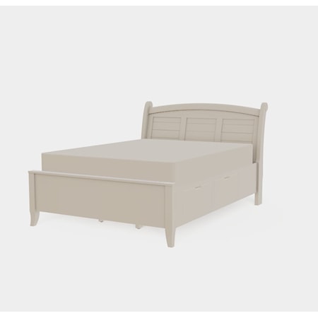 Queen Arched Right Drawerside Bed