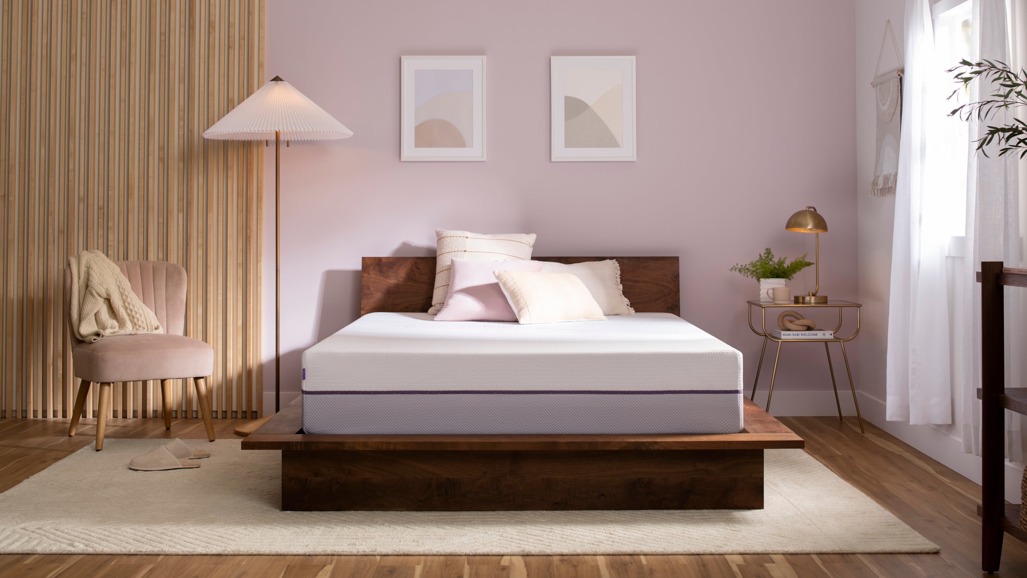 California king on sale bed purple