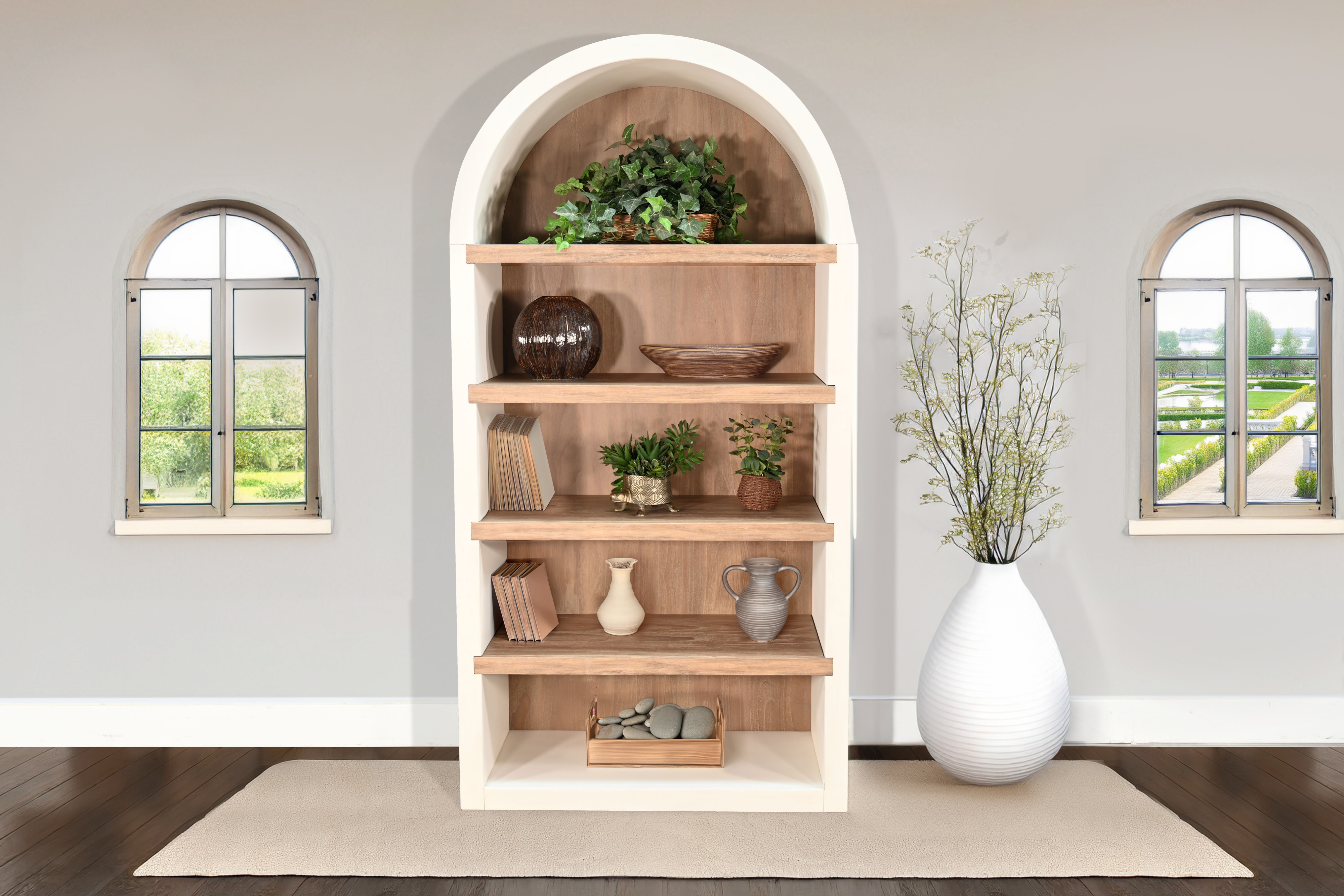 Logan Arched Bookcase