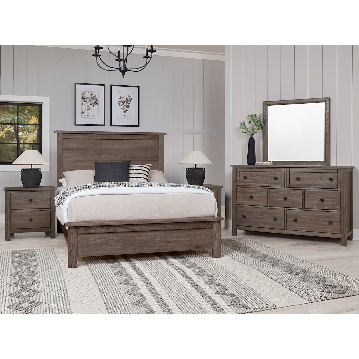 Vaughan Bassett Custom Express 1 Queen Farmhouse Bed