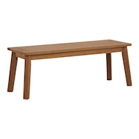Solid Acacia Wood Outdoor Dining Bench