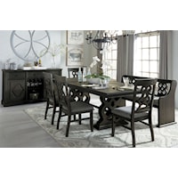 Transitional 7-Piece Dining Set