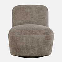 Josie Contemporary Swivel Accent Chair - Mink