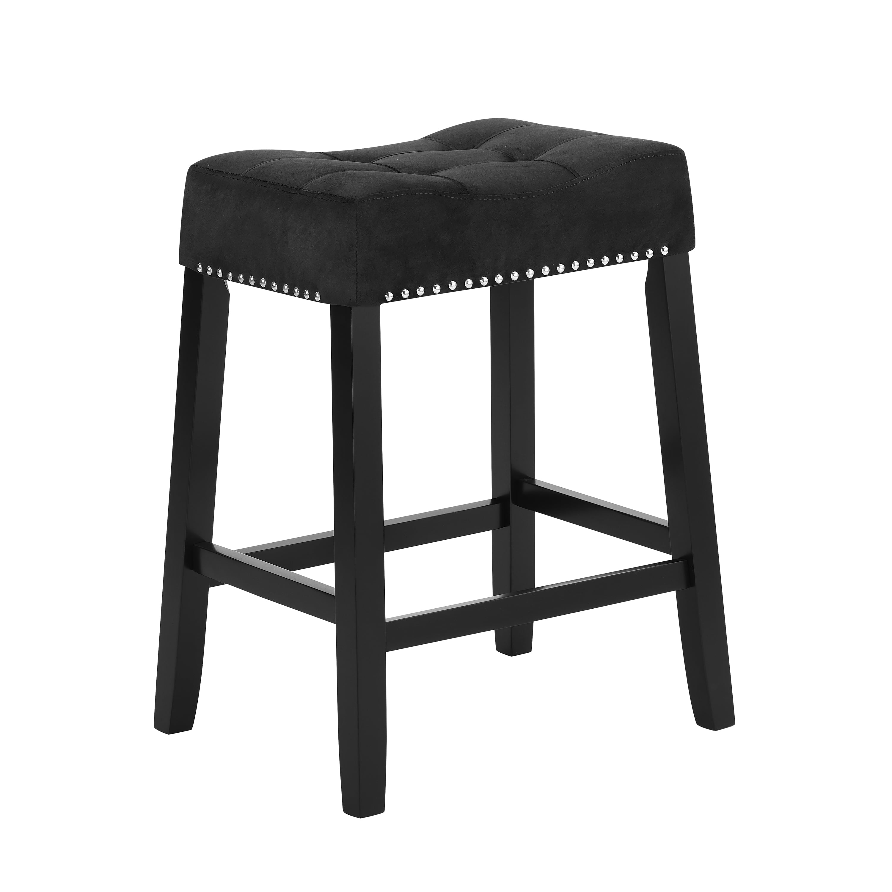Crown Mark Lennon 1715C24BK Transition CounterHeight Dining Stool