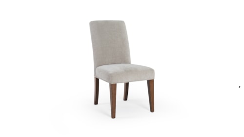 Contemporary Upholstered Dining Side Chair with Full Back