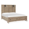 Magnussen Home Paxton Place Bedroom Queen Lamp Panel Storage Bed