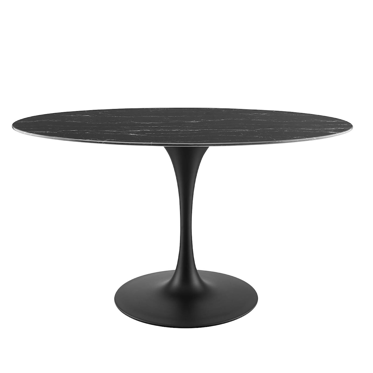 Modway Lippa 54" Marble Oval Dining Table
