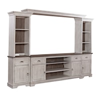 Farmhouse Entertainment Center with Piers