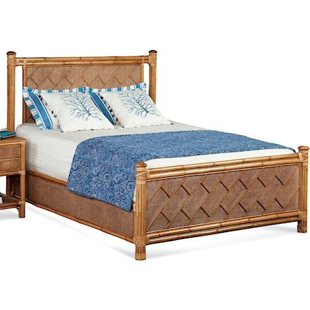 King Panel Chippendale Bed