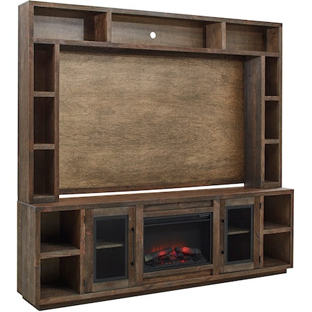Entertainment Fireplace Console and Hutch