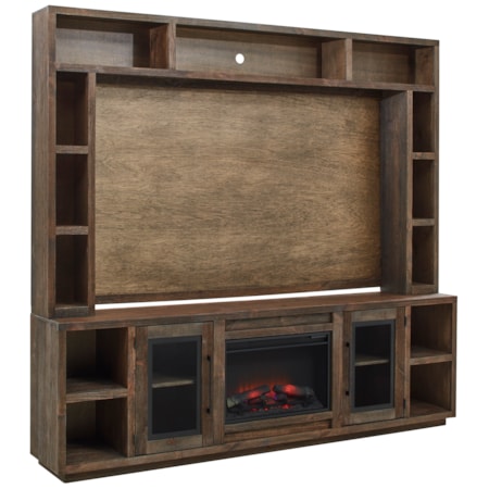 Entertainment Fireplace Console and Hutch