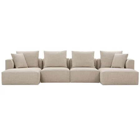 Contemporary 4-Piece Sectional