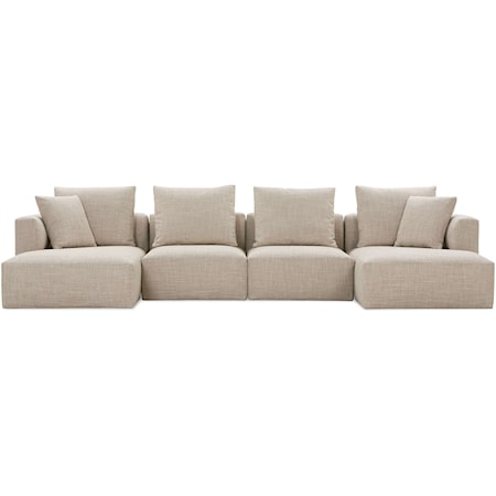 Contemporary 4-Piece Sectional