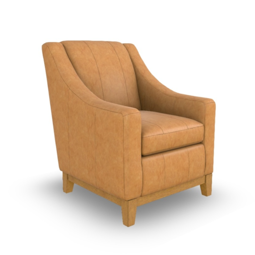 Contemporary Club Chair with Reversible Cushion
