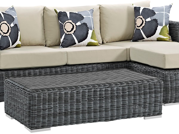 Outdoor 3 Piece Sectional Set