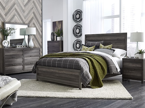 5-Piece Twin Panel Bed Set