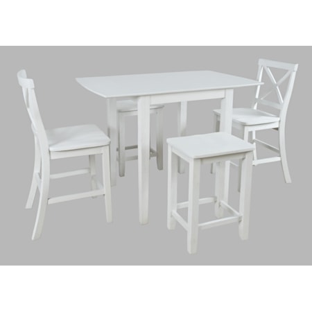 5 Piece Counter Table and Stool Set