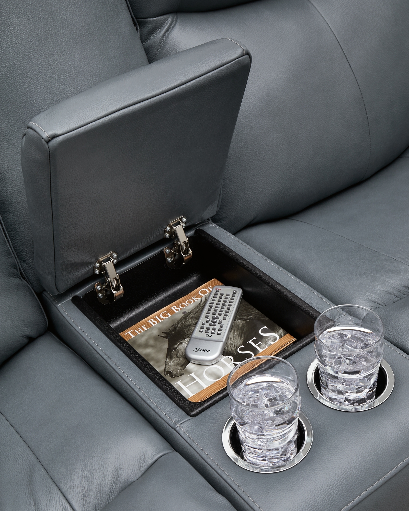 Belfort Select Crest Pwr Rec Loveseat/Con/Adj Hdrst