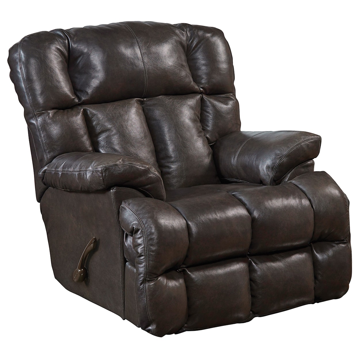 Catnapper Victor Chaise Rocker Leather Match Recliner